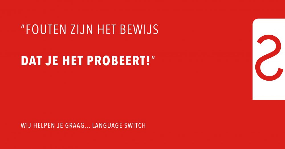 Fouten maken is proberen