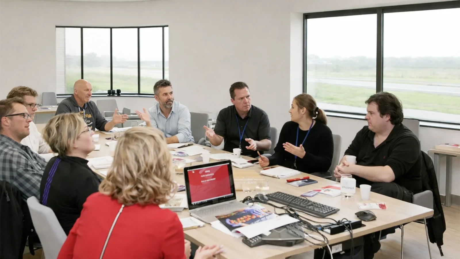 In gesprek met collega's